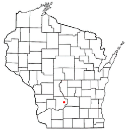 Location of Baraboo (town), Wisconsin