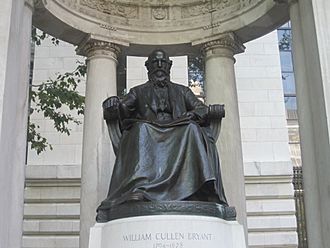 William Cullen Bryant Statue in Bryant Park, NYC IMG 1241