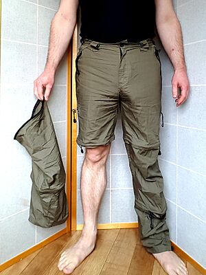 Zip off shorts or convertible trousers