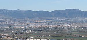 (Armilla) 2017-01-04 Sierra Nevada y Granada desde Sierra Elvira (33432961810) (cropped).jpg