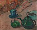 Émile Bernard - Still life with teapot, cup and fruit - Google Art Project