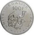 100 Djiboutian Francs in 1997 Reverse