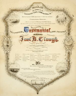 1866 USMRR Clough discharge certificate