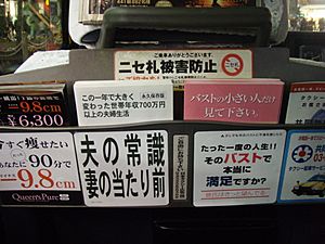 AD pamphlets in the Japanese Taxi 2007 