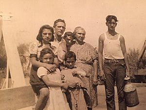 Abraham F. Arvizu and family