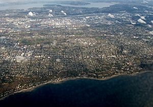 Aerial view of Seaview, Seattle
