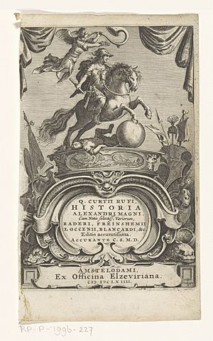 Quintus Curtius Rufus. Historia Alexandri Magni. Leiden: Elzevier, 1664.