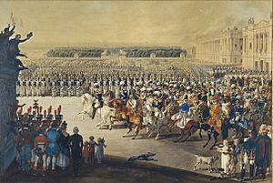 Episode of the Revolution of 1830, day of July: the lieutenant general of  Louis-Philippe d'Orleans (who became King of France Louis Philippe I)
