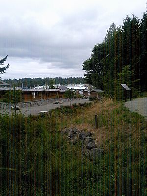 Bainbridge Island Japanese American Exclusion Memorial view from path