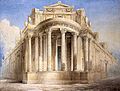 Bank of England (soane) - North West Angle by JM Gandy