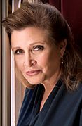 A photograph of Carrie Fisher
