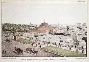 Castle Garden Landing for Emigrants, Barge Office, Battery MET DR175