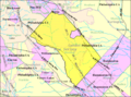 Census Bureau map of Winslow Township, New Jersey