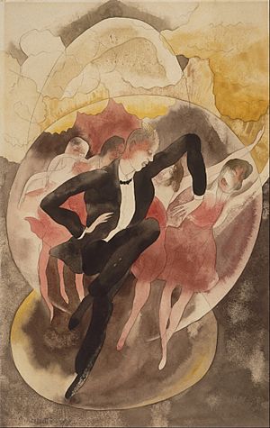 Charles Demuth, American - In Vaudeville (Dancer with Chorus) - Google Art Project