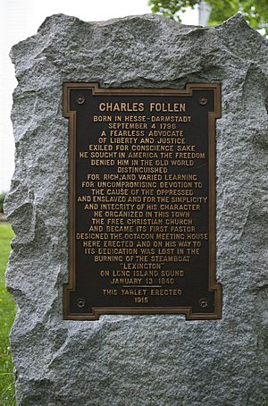 Charles Follen memorial