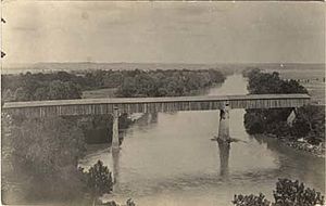 Chattahoochee River Bridge at Eufaula Alabama by Horace King