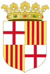 Coat of Arms of Barcelona (c.1870-1931 and 1939-1984 without Crest)