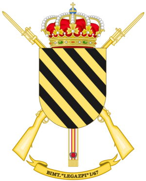Coat of Arms of the 1st-67 Motorized Infantry Battalion Legazpi