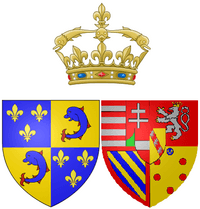 Coat of arms of Marie Antoinette of Austria as Dauphine of France