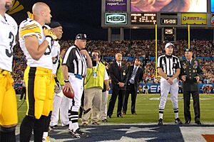 Coin toss at Super Bowl 43 2