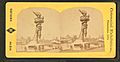 Collossal hand and torch. Bartholdi's statue of "Liberty.", from Robert N. Dennis collection of stereoscopic views