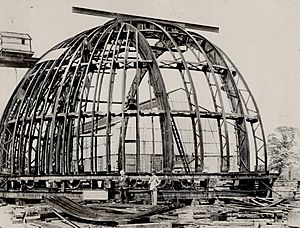 Construction of Dunlap Observatory dome