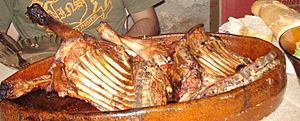 Cordero asado