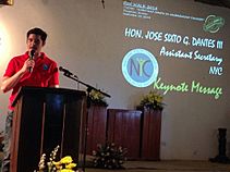 Dantes as National Youth Commission Commissioner