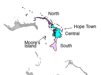 Districts of Abaco Bahamas