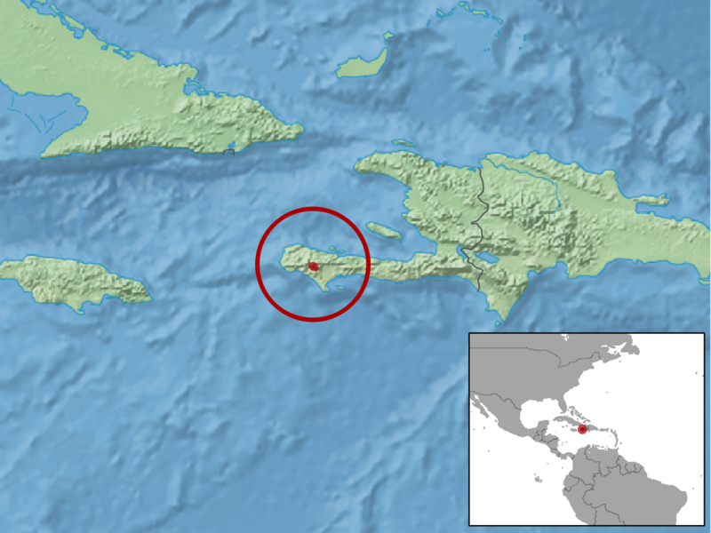 Eleutherodactylus thorectes distribution