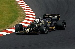 Elio de Angelis im Lotus-Renault 1985-08-02