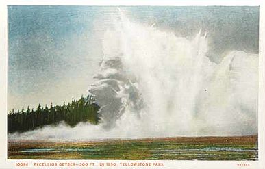 Excelsion geyser in 1890