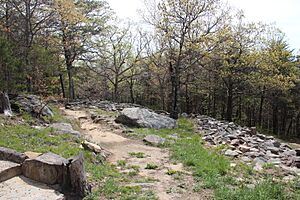Fort mountain, Georgia wall 2016
