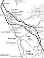 Front line after Battle of Langemarck, 16-18 August 1917