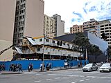 Gadigal station under construction in October 2018