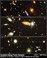 HDF extracts showing many galaxies