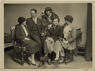 Jane Heap, John Rodker, Martha Dennison, Tristan Tzara, Margaret Anderson, ca. 1920s