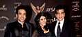 Jeetendra with his son Tusshar and daughter Ekta