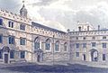 Jesus College engraving quadrangle 1837
