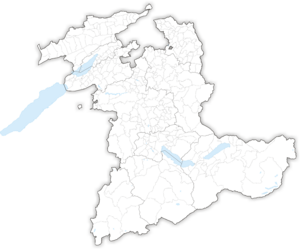 Karte Gemeinden des Kantons Bern 2024