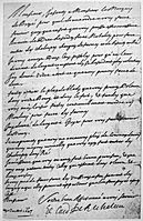 Letter of Richelieu to Claude de Razilly asking him to do everyhting in his power to relieve Re Island July 1627