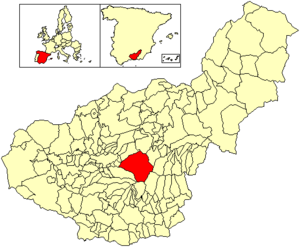 Location of Güéjar Sierra