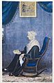 Lucy Mack Smith Painting with Book of Abraham Vignette