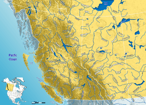 Major Rivers in West Canada