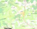 Map commune FR insee code 34142