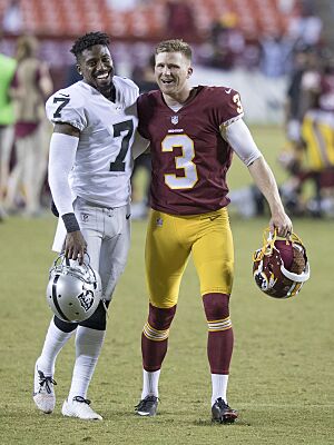 Marquette King, Dustin Hopkins (36593049254)