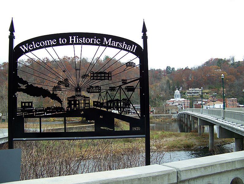 Image Marshall, NC from accross the French Broad River