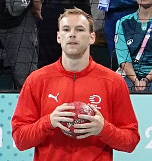 Mathias Gidsel at 2024 Olympic games.jpg