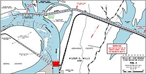 McClellan–Kerr Arkansas River Navigation System, Pool 2, Navigation Chart
