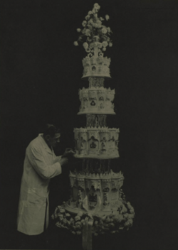 McVitie and Price's wedding cake for Princess Elizabeth and Philip Mountbatten, 1947